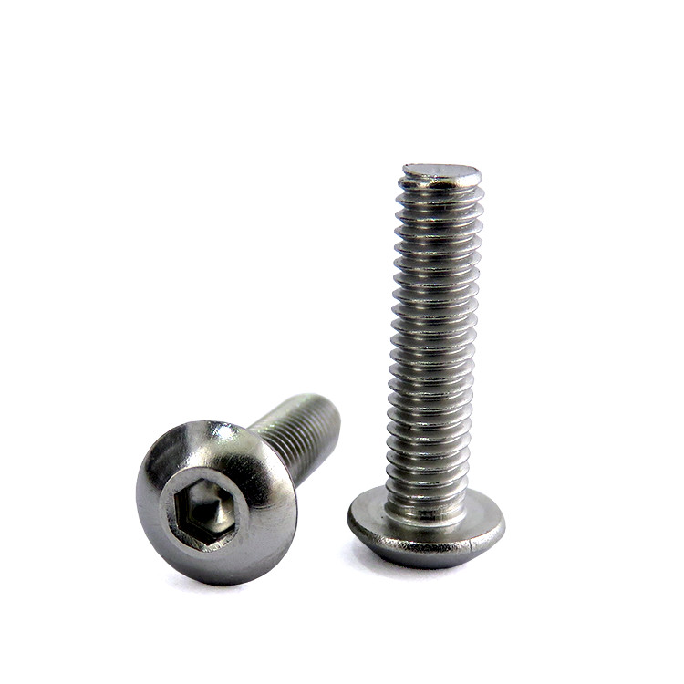 ISO7380 Stainless Steel Hex Drive Button Head Mushroom Head Screw Standard DIN/ ISO