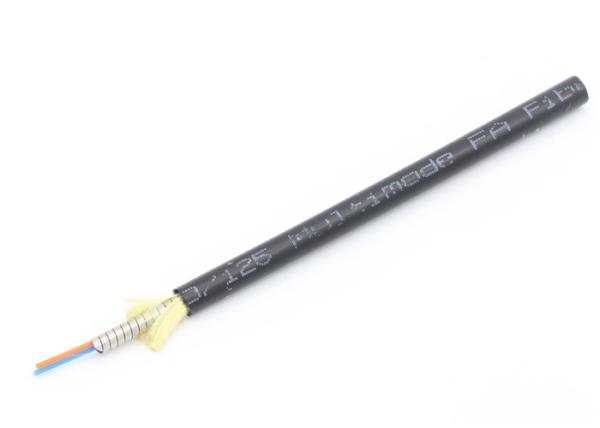 High Anti - Pressure 62.5/125 Inside Fiber Optic Cable Small OD Stainless Steel