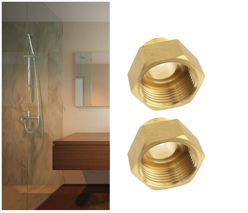 3/4'' * 1/2'' Brass Male To Female Adapter , Brass Reducing Bush For Water Pipe