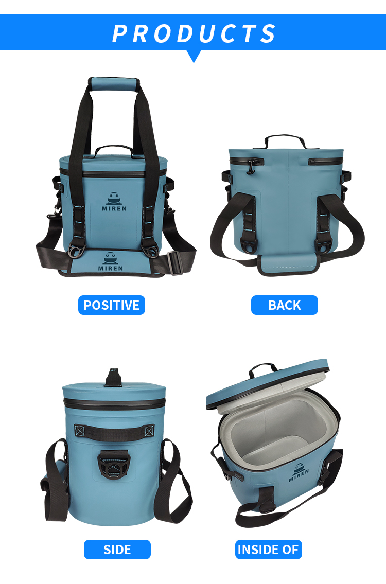 Reusable Insulated Square Soft Sided Cooler Leakproof Waterproof Airtight