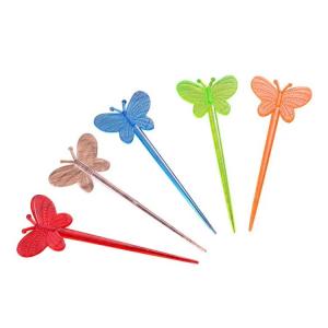 Buy cheap Butterfly Plastic Disposable Fruit Stick Creativity Bar Restaurant Home Fork product