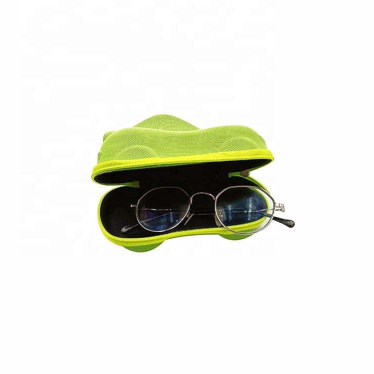 Colorful Knitted Fabric EVA Glasses Case Childrens Sunglasses Case Scratchproof