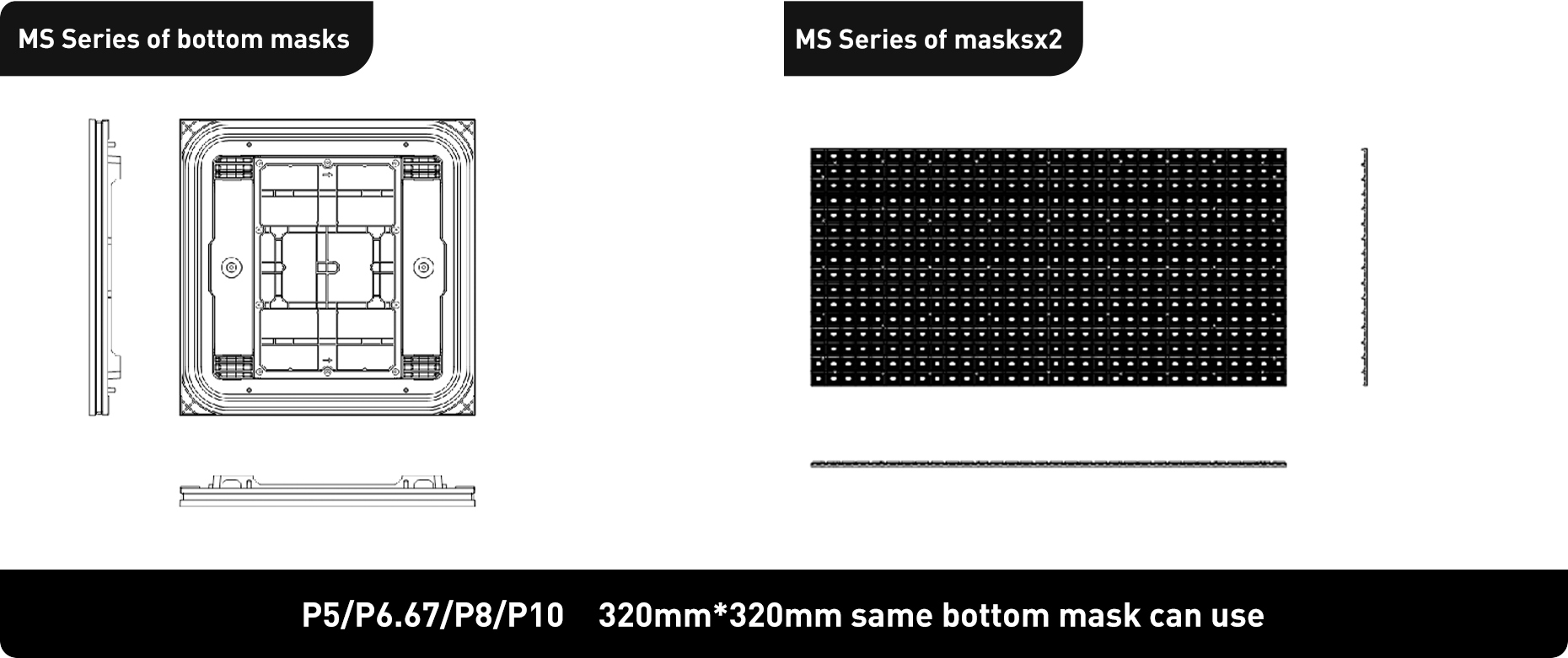 Vms Signs Front Service LED Display With MS080F 1/5 Scan Mode