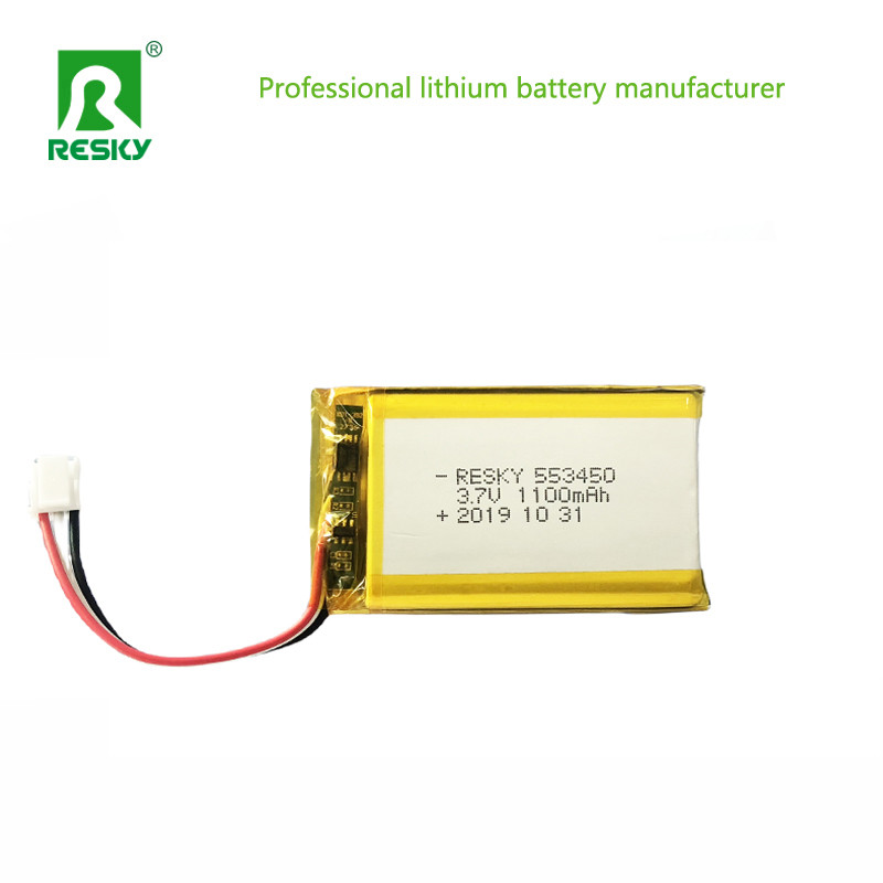 Flat Lithium Polymer Battery Cell 553450 603450 3.7V 1100mAh 4.07wh
