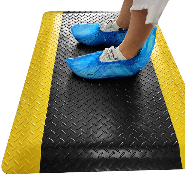 Anti Static PVC Rubber ESD Anti Fatigue Mats Three Layers