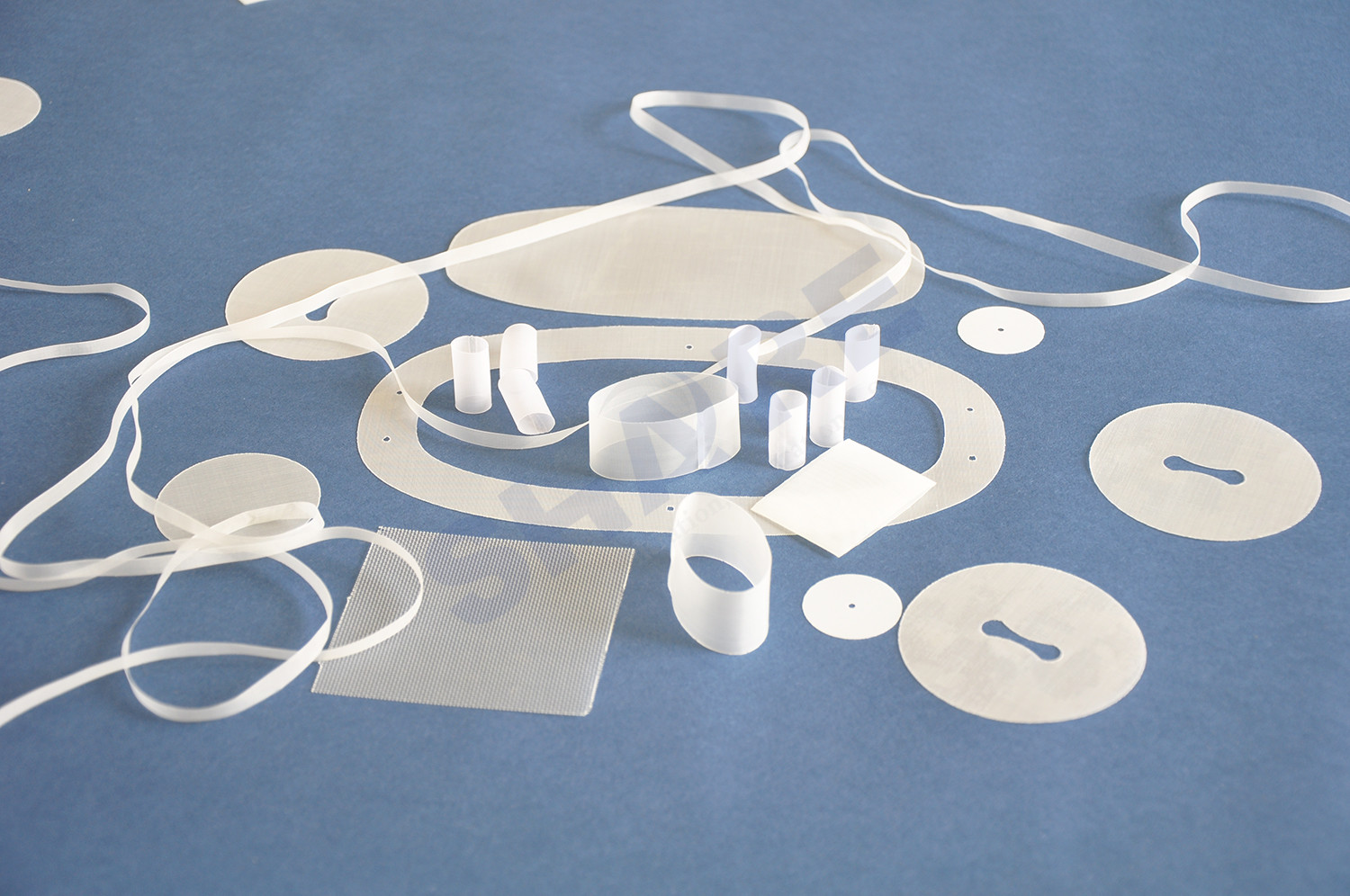Customized Shape Nylon Mesh Filter Discs Ultrasonic Laser Cutting