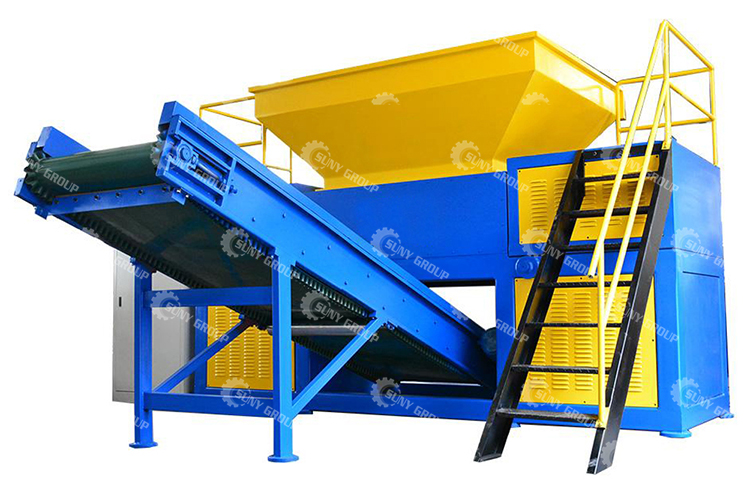 Double Shaft Shredder Metal Crusher Machine For Scrap Metal Processing Facility