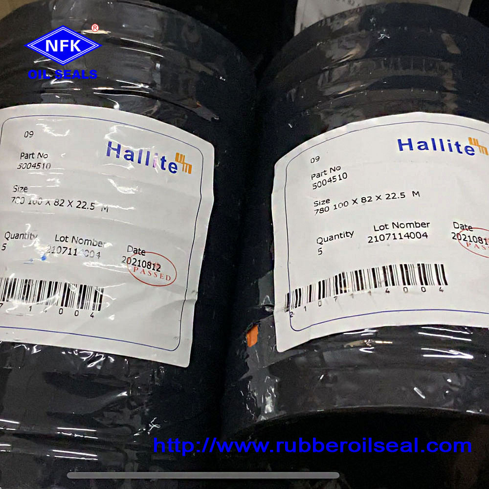 Original Hydraulic Seals Parts Hallite 780 Piston Seal Excavator Hydraulic Hydraulic Cylinder Seals