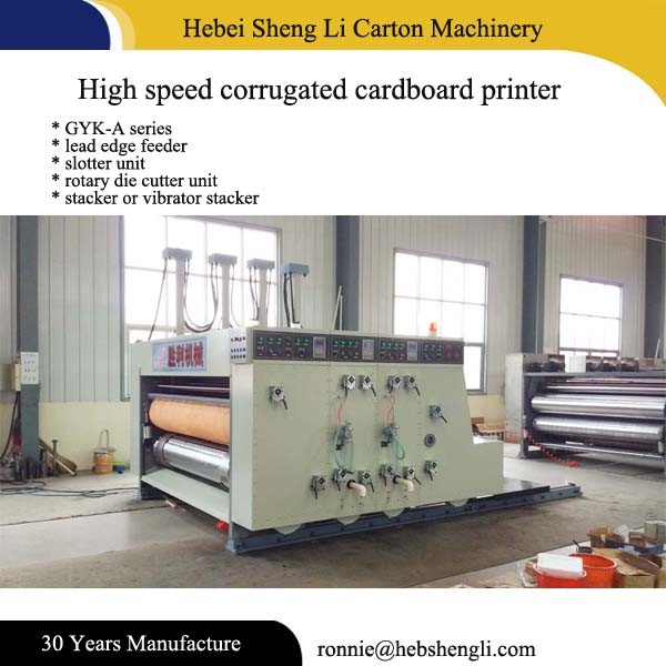 Auto Flexo Printing And Die Cutting Machine Adopt Gear Box Lead Edge Feeder