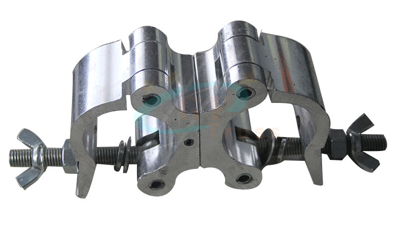 Single Silver Black Aluminum Truss Clamp For 48mm To 52mm Round Pipe