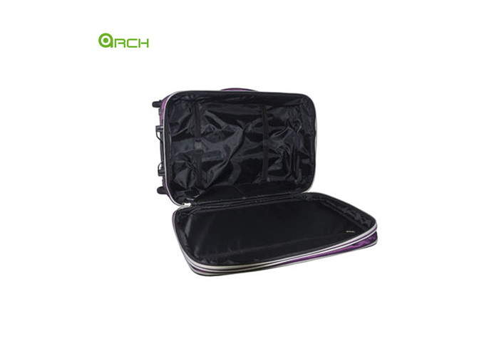 Tapestry Soft Sided Luggage with Two Classic Front Pockets and Big Skate Wheels