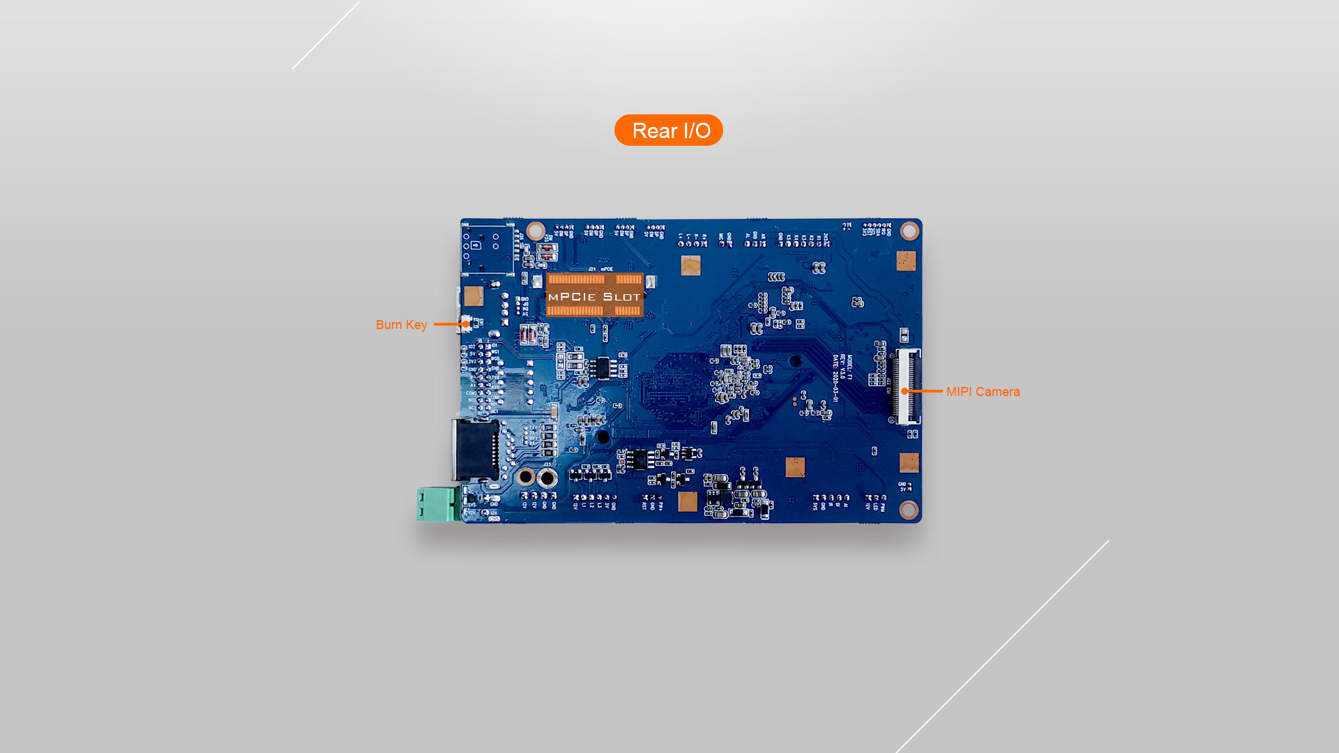 Face Recognition Access Control F1 Board Powered by Rockchip PX30 USB 2.0 ports
