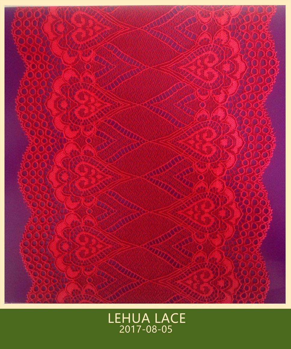 Hot Selling and nice quality Nylon Spandex Stretchy Brazil Lace from China