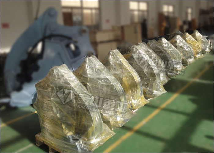 Stone Excavator Grapple Bucket Fixed Type Hydraulic Power High Strength Steel Grab