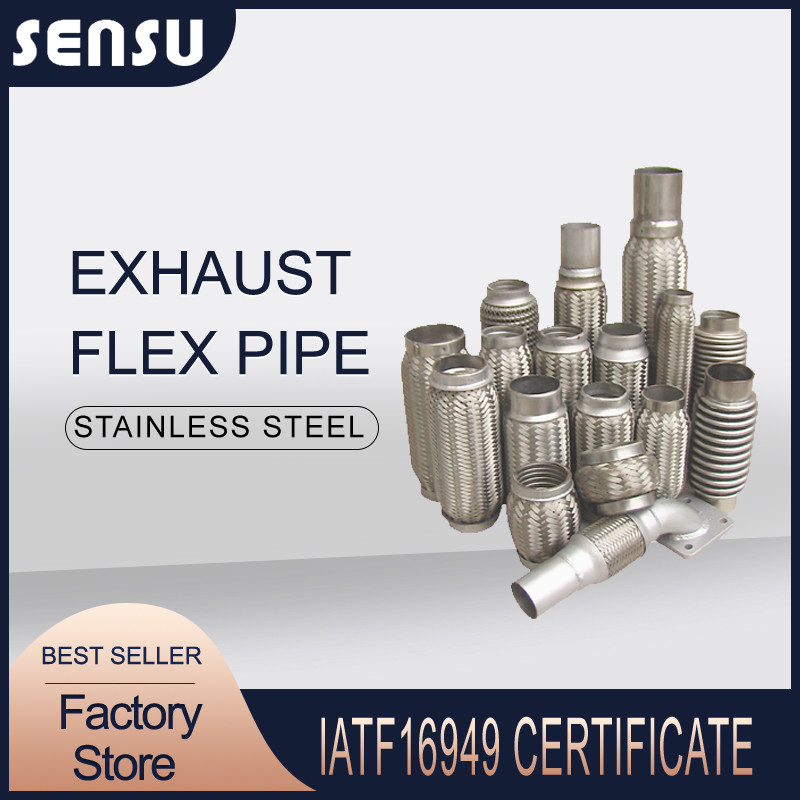 SS201 51*200*300mm Inside Interlock Exhaust Flexible Joint Exhaust Pipe