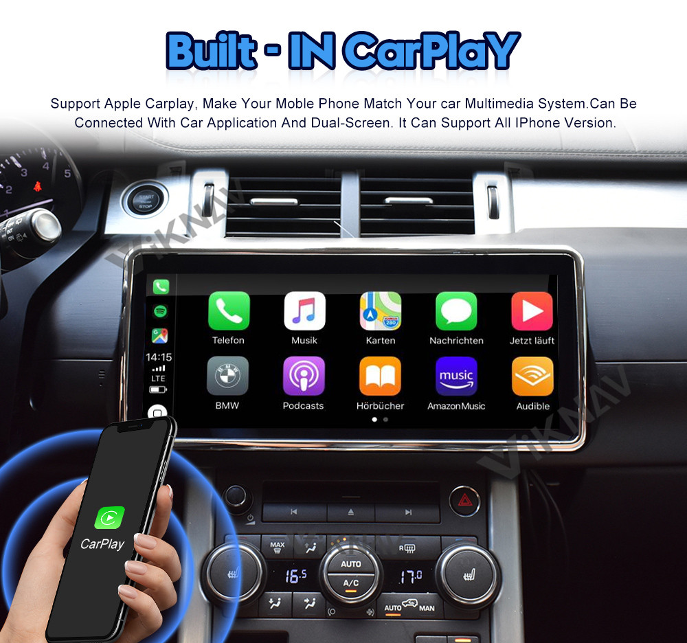 12.3 Inch Android Car Head Unit For Jaguar XJL XJR XE XEL AC Panel