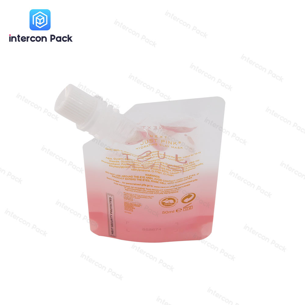 Stand Up Plastic Packaging Bag Digital Printing Polyester Film With Mouthpiece
