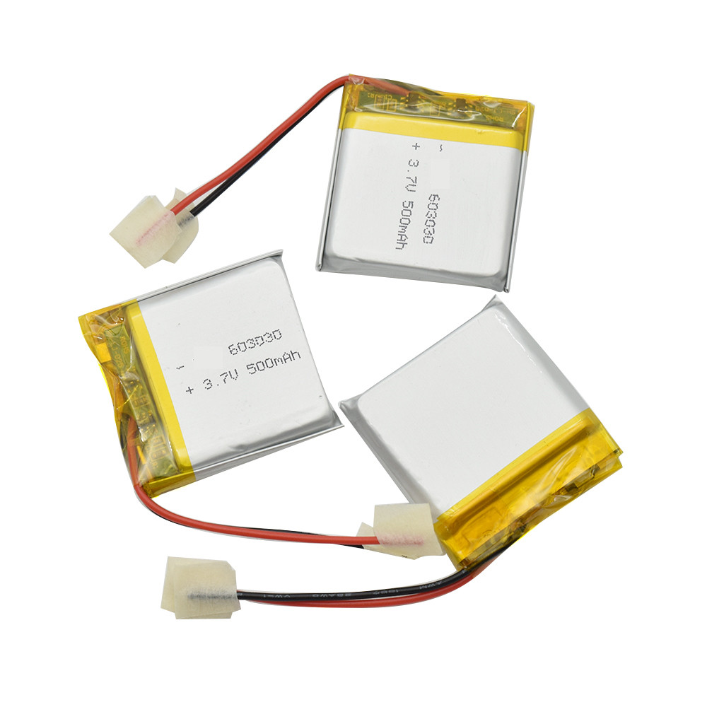 Rechargeable UN38.3 603030 3.7 V 500mah Li Polymer Battery