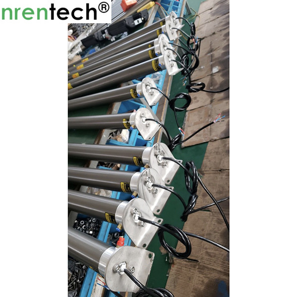 3.5m pneumatic telescopic mast inside wires for mobile light tower, fire truck lighting