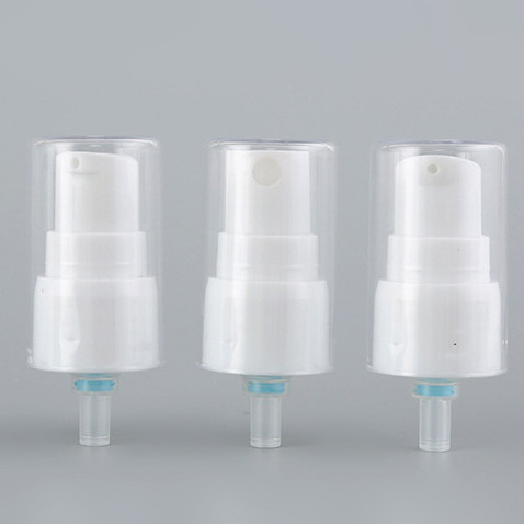 Plastic Press Makeup Water Perfume Fine Mist Sprayer Head Translucent Half Cover