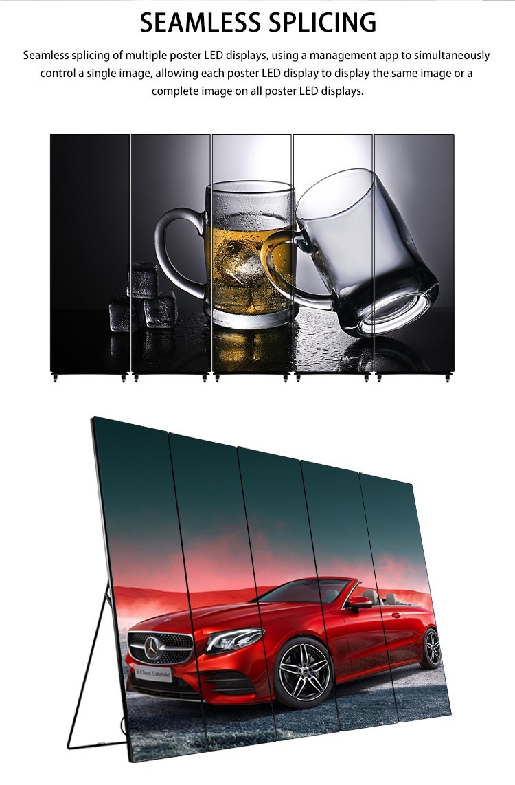 YUYI Digital Indoor LED Display Poster Wifi P3 Floor Standing LED Display