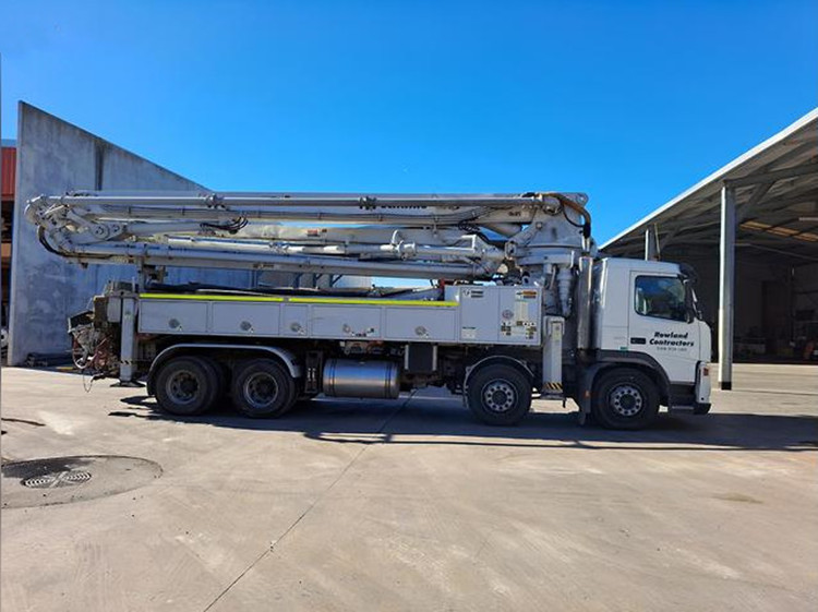 Used Sany Yellow Concrete Truck With Max. Pressure 6 - 6.6 MPa Max. Aggregate Diameter 24 - 36 Mm