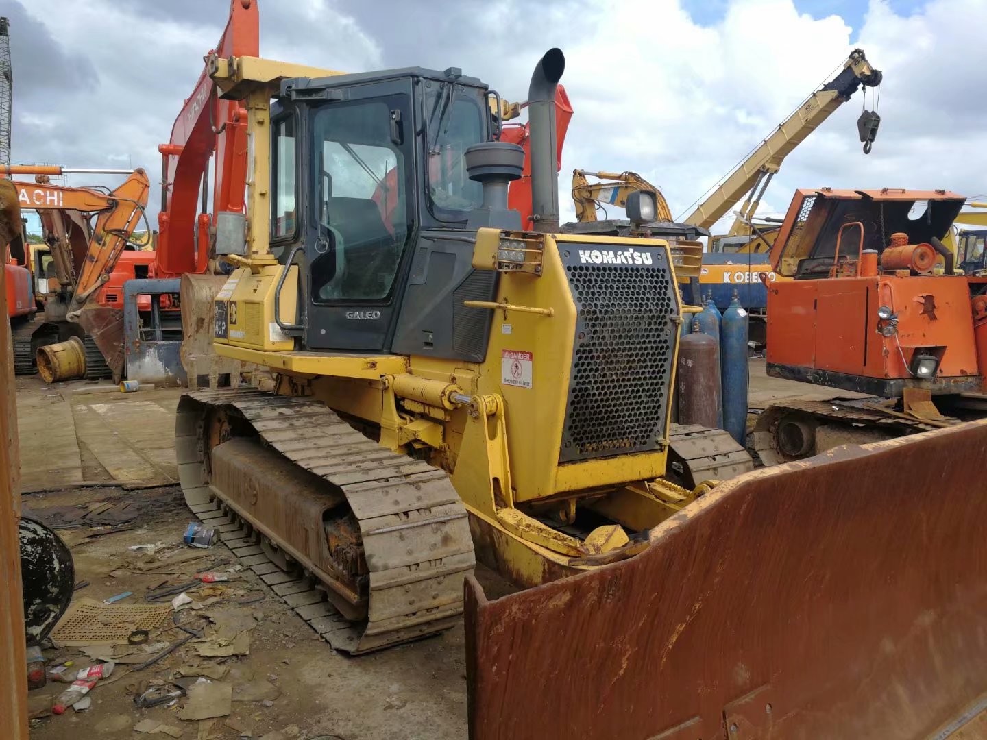 Used Mini Komatsu D40P-5 Bulldozer,6 way Blade/Used Komatsu Bulldozer for sale