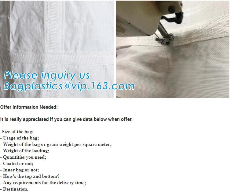 New arrival wholesale polypropylene woven plastic jumbo bag pp big bag for sand, building material,jumbo bag / FIBC bulk