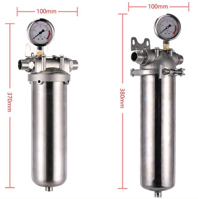 Water Purification 304 Stainless Steel Single Core Pre Coarse Filter for Liquid Media