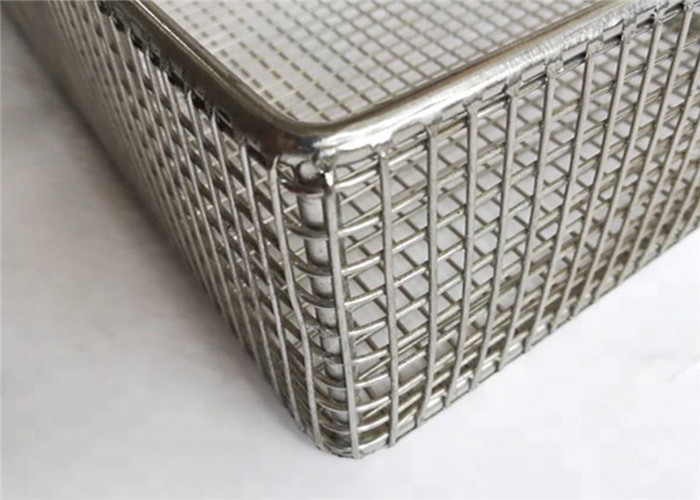 Custom Medical Disinfection Stainless Steel Wire Mesh Baskets