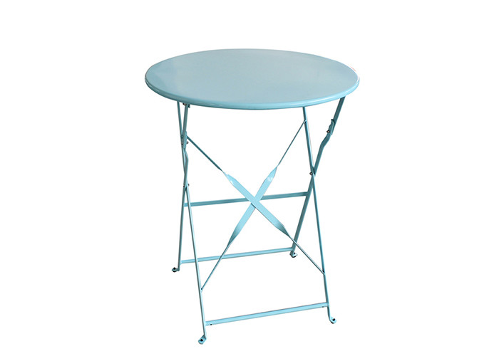 Full Steel Folding Table 60x71cm Outdoor Indoor for Patio
