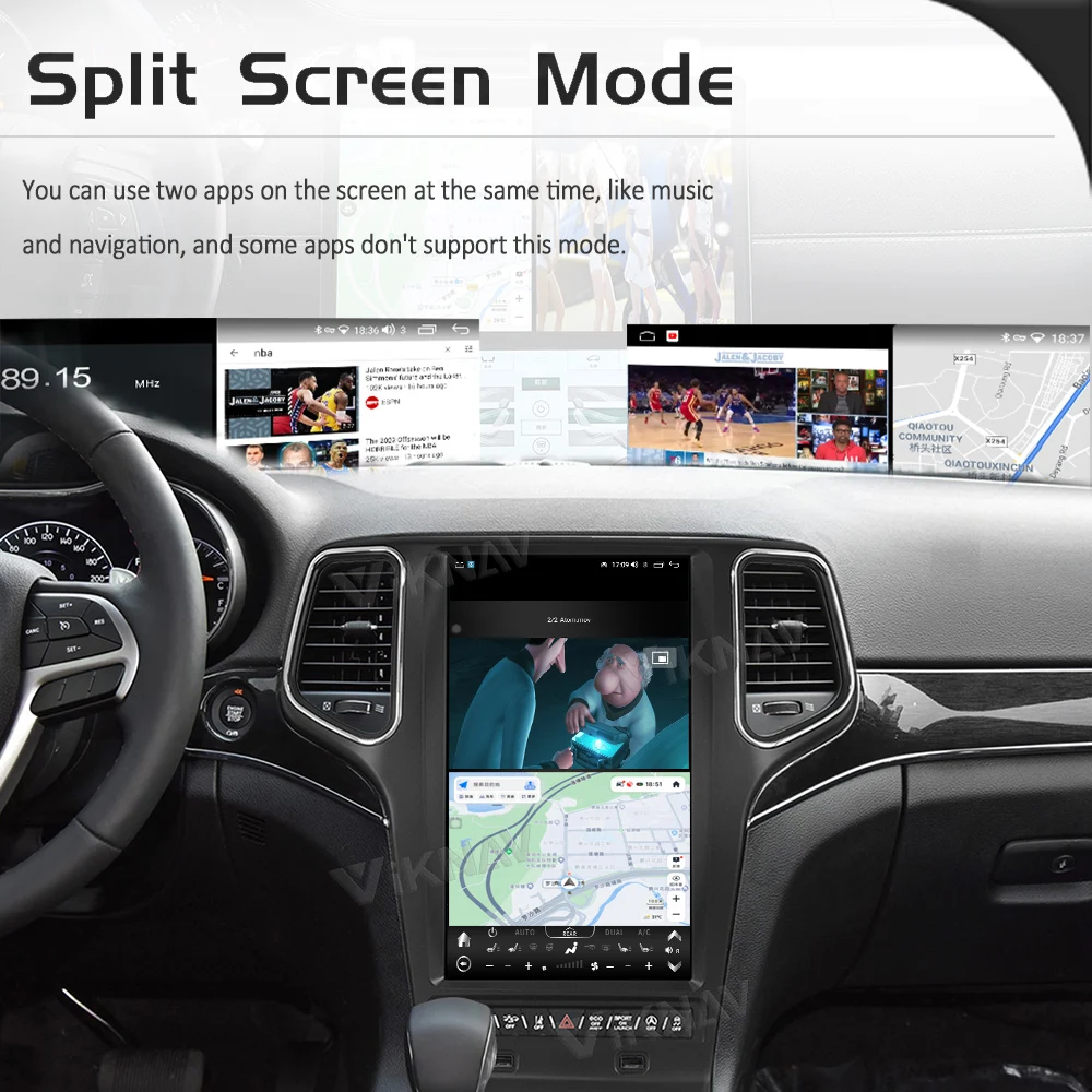 2014-2022 Jeep Grand Cherokee Radio Replacement GPS Navigation ODM