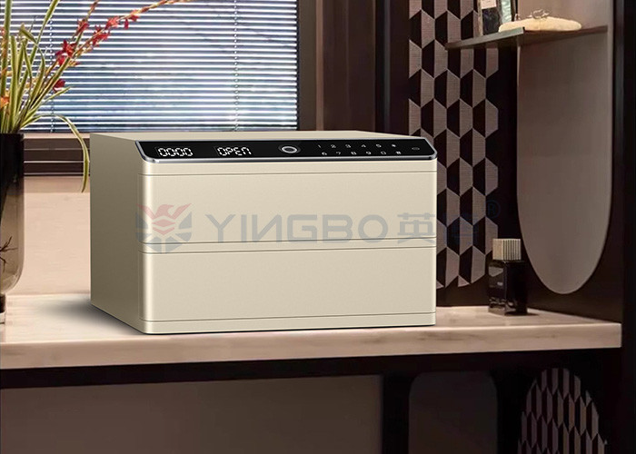 Double Layers Auto Open Safe For Documents And Jewelry With Solid Steel