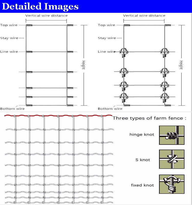 Cheap galvanized pvc coated 3ft 4ft 5ft 6ft 7ft 8ft galvanized 50m/100m field fence price