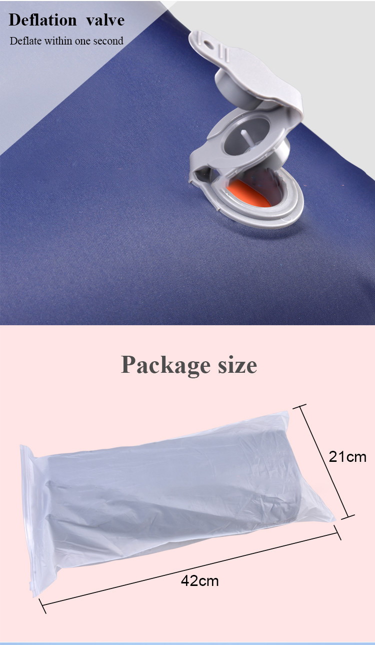 Lightweight Moistureproof Feet On Automatic Inflatable Mattress 190cm Lenght TPU Sleeping Camping Mat