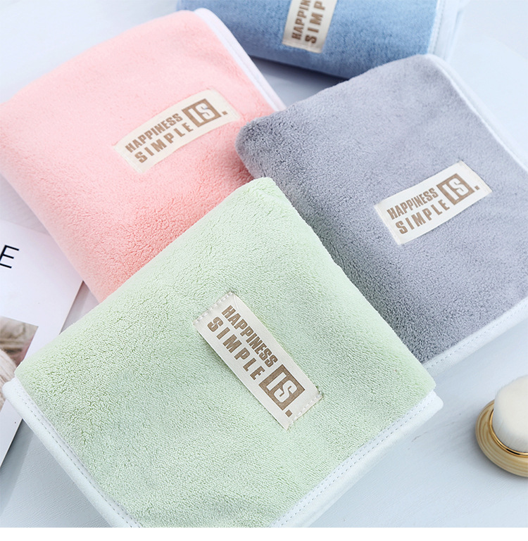 Thickened Men's and Women's Face Washing Towels Made of Coral Velvet Ideal for Household