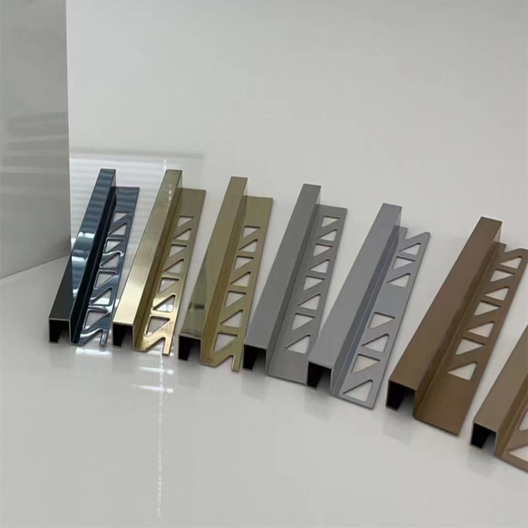 Cheap Price Hot Sale Sustainable Stocked Black Stainless Steel Tile Trim Profiles