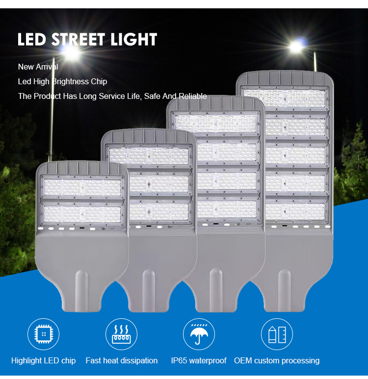 100w 150w 200w 250w Outdoor Streetlight Parking Lot Square Lighting 3000K/4000K/6000K
