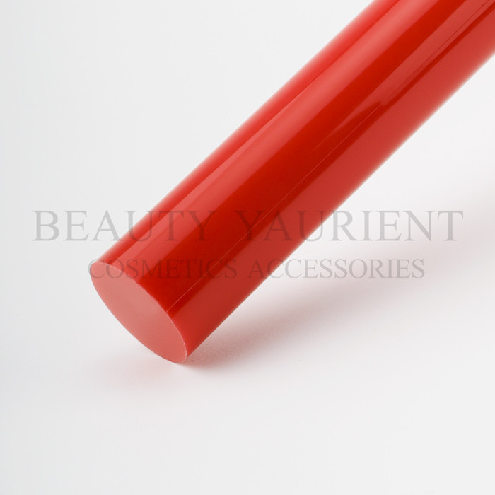 Privated Logo PBT Synthetic Single Makeup Brush Shiny Red Ferrule