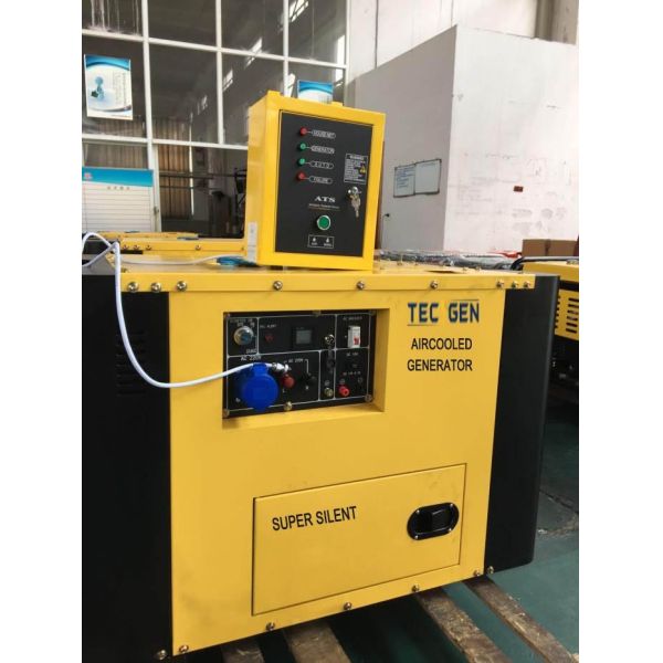 Single Cylinder Portable Silent Generator Super Silent Diesel Generator 5.5kW Air Cooled