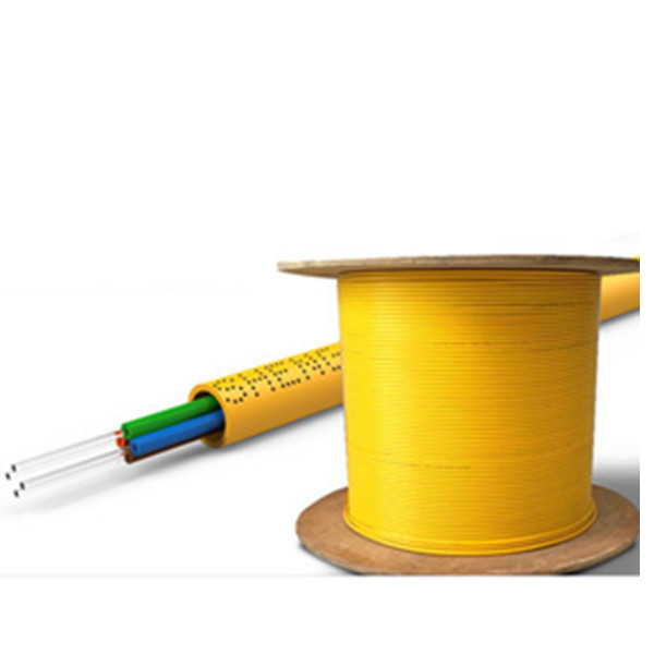 Yellow Tight Buffered Fiber Cable , GJFJV Fiber Breakout Cable Indoor SM MM 0.9mm