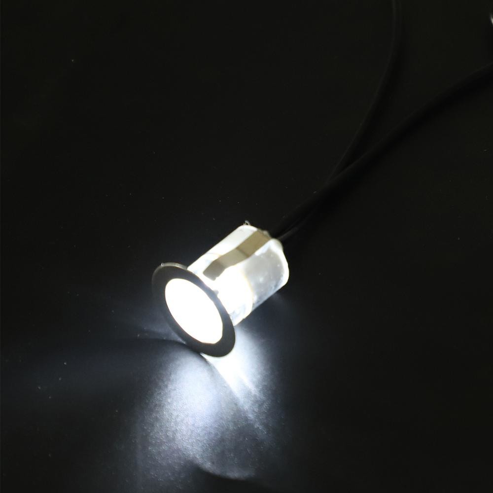 Low Voltage Recessed LED Underground Light , 30mm 6 Lights Solar Powered Deck Lights