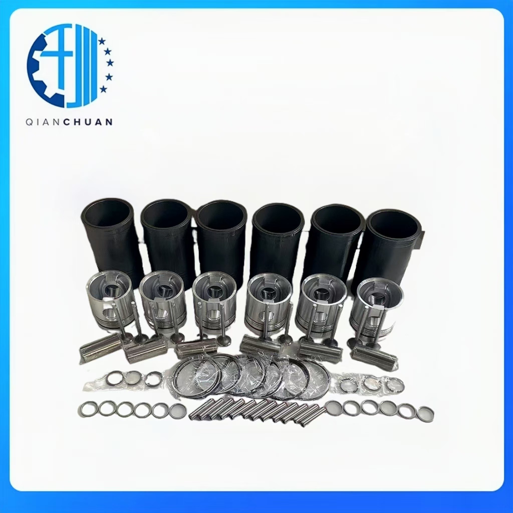 NTA855 Diesel Engine Spare Parts Piston Liner Kit With Piston Ring 3804449 3804359 For Cummins