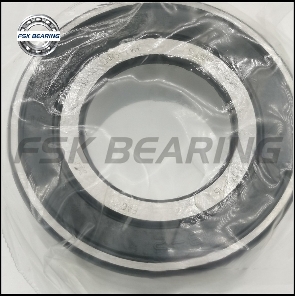 Metric Size 3207-BD-XL-2HRS-TVH Double Row Angular Contact Ball Bearing 35*72*27 mm ABEC-5