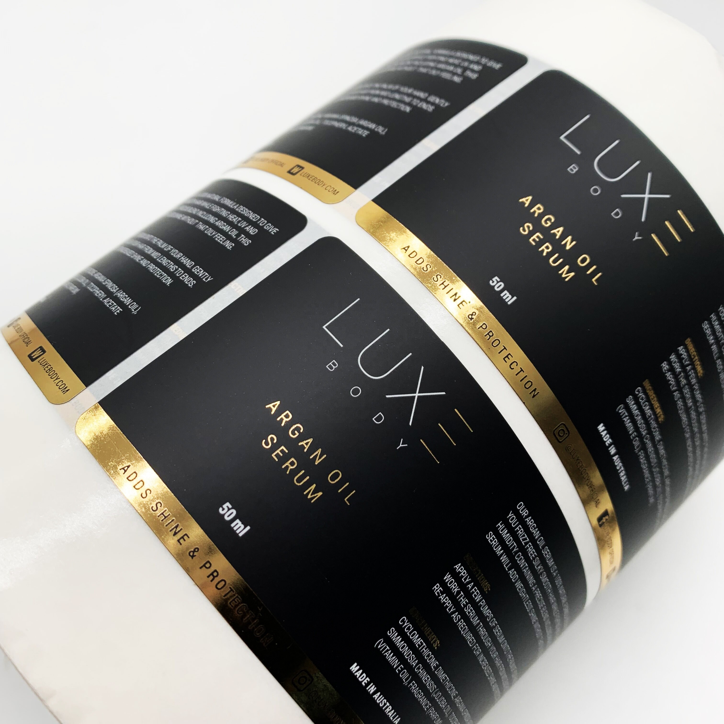 Custom Packaging Labels Plastic Bottle Labels For Essential Oil Serum