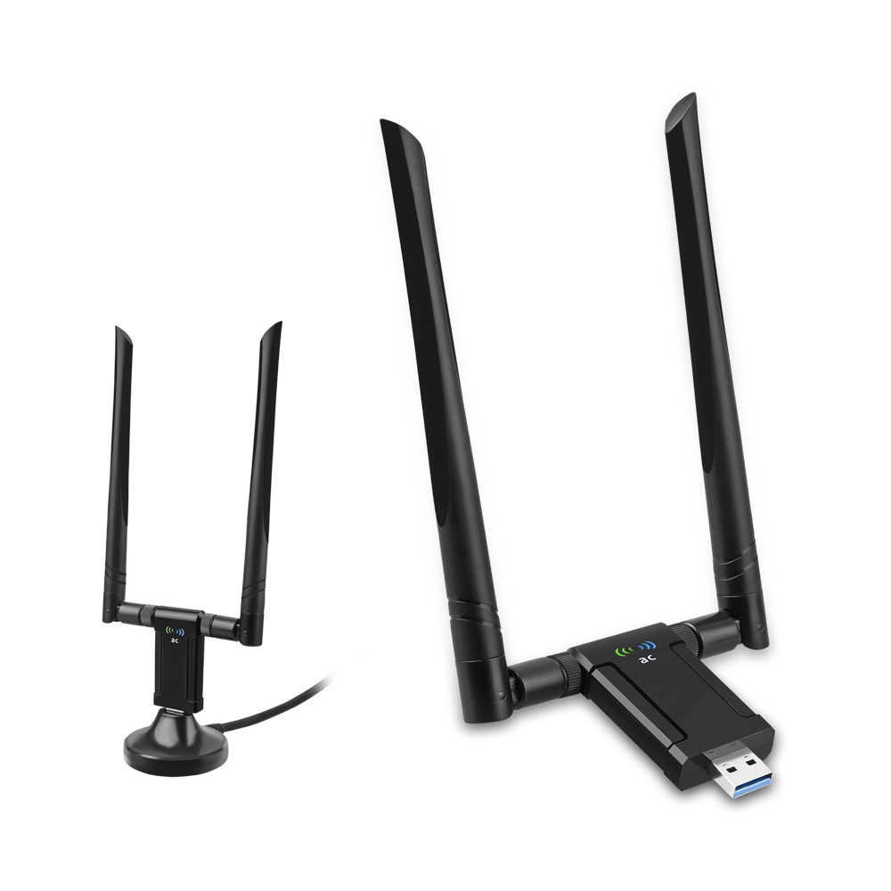 RTL8812BU USB WIFI Receiver Dongle 1200m External Usb Dual Band Wireless Adapter
