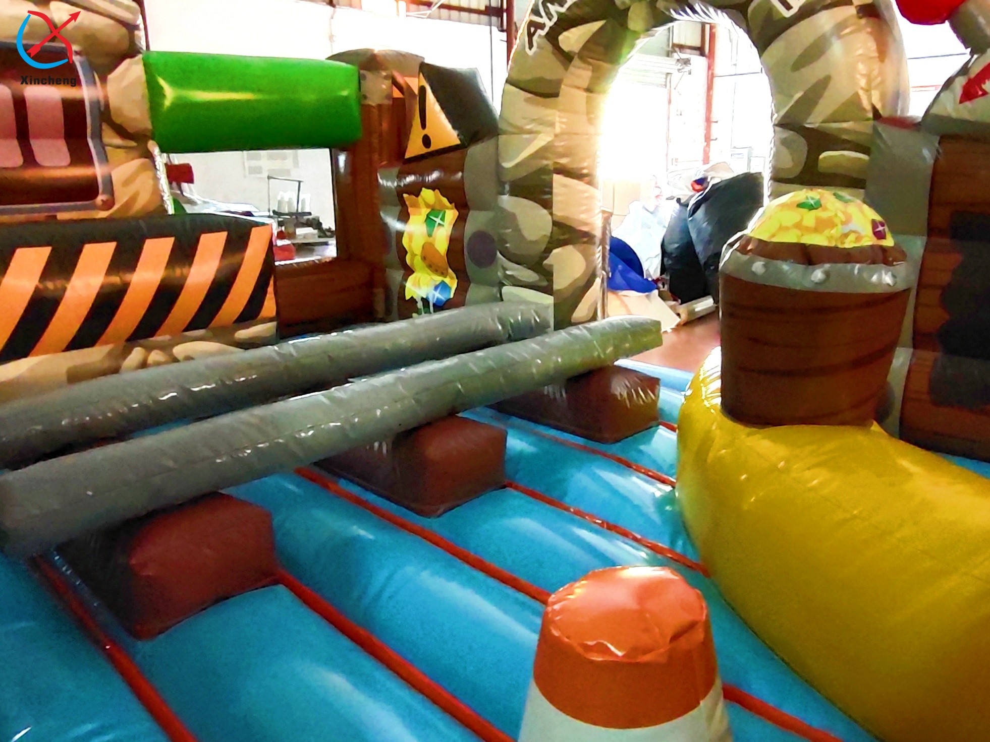 Commercial Inflatable Bouncy Forest Themed Castle House Combination