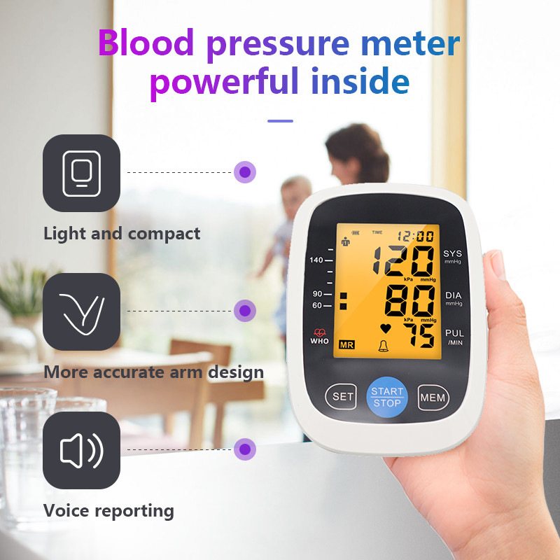 LED Health Care Digital Blood Pressure Monitor 3.46'' Home Medical Devices