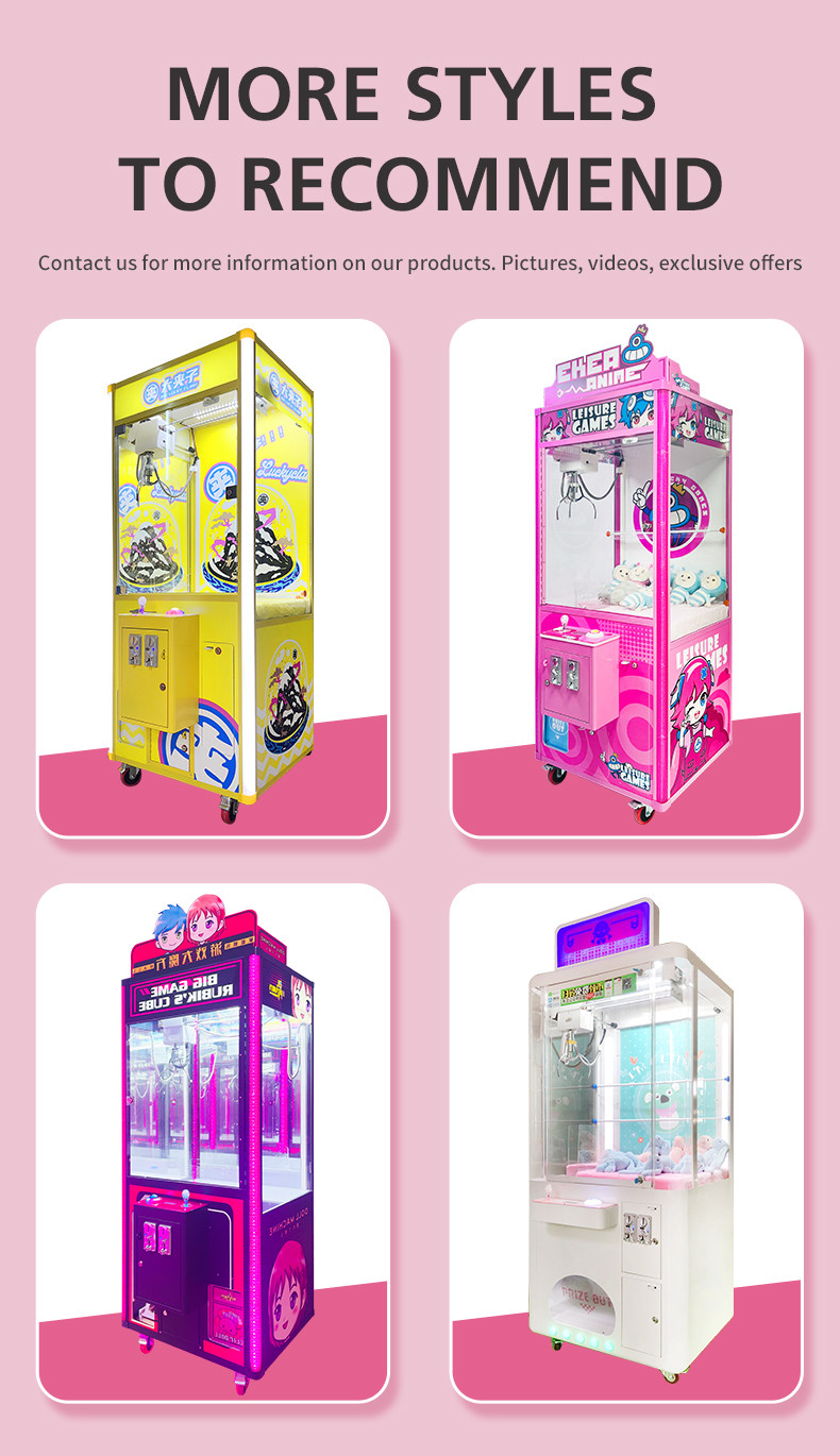 New Series Arcade Crane Claw Coin-Operated claw crane Machine for Sale Hot Selling Game Amusement Function