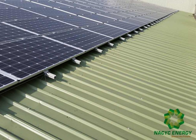 Metal Sheets Solar Panel Roof Mounting System Aluminum Solar Panel Frame Steel Plate Fabrication for Solar Panel Project